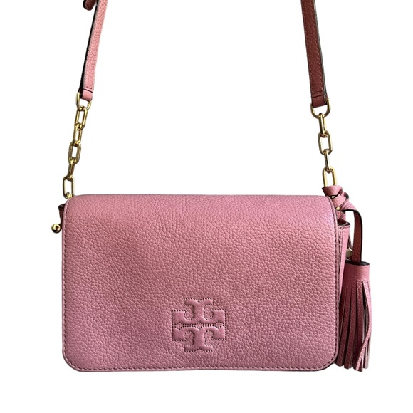 Tory Burch Bags Tory Burch Thea Mini Pink Magnolia Crossbody Bag